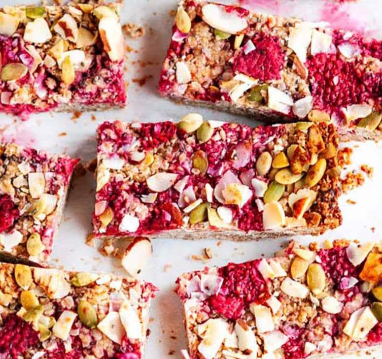 White Chocolate Raspberry Boobie Buster Bars