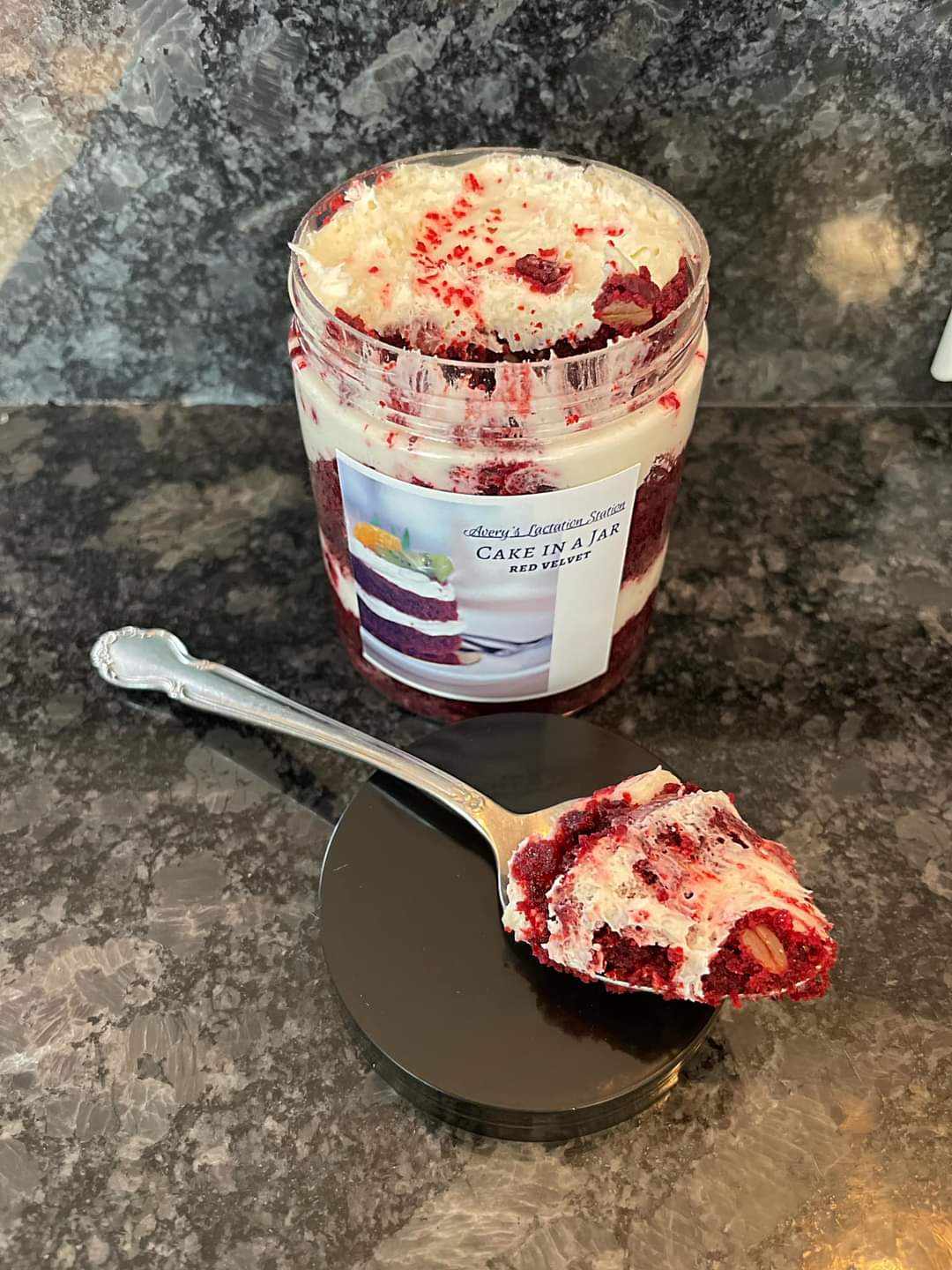 Red Velvet Cake Jar