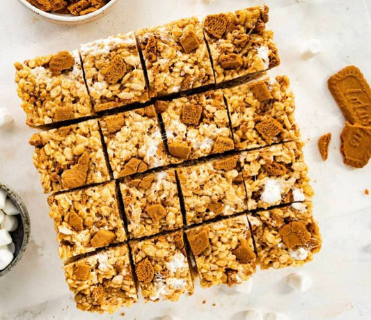 Biscoff Rice Crispy Bars