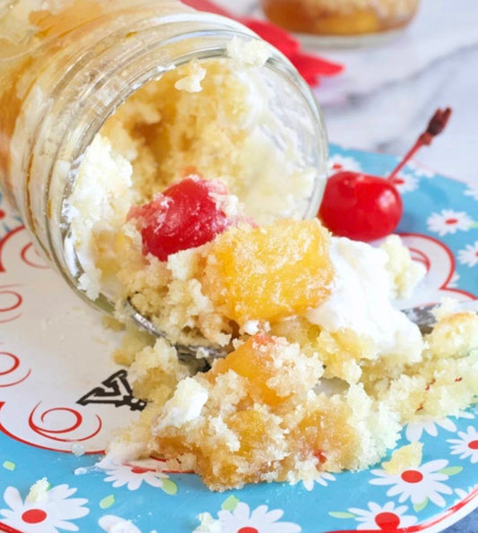 Pineapple Upside Down Cake Jar