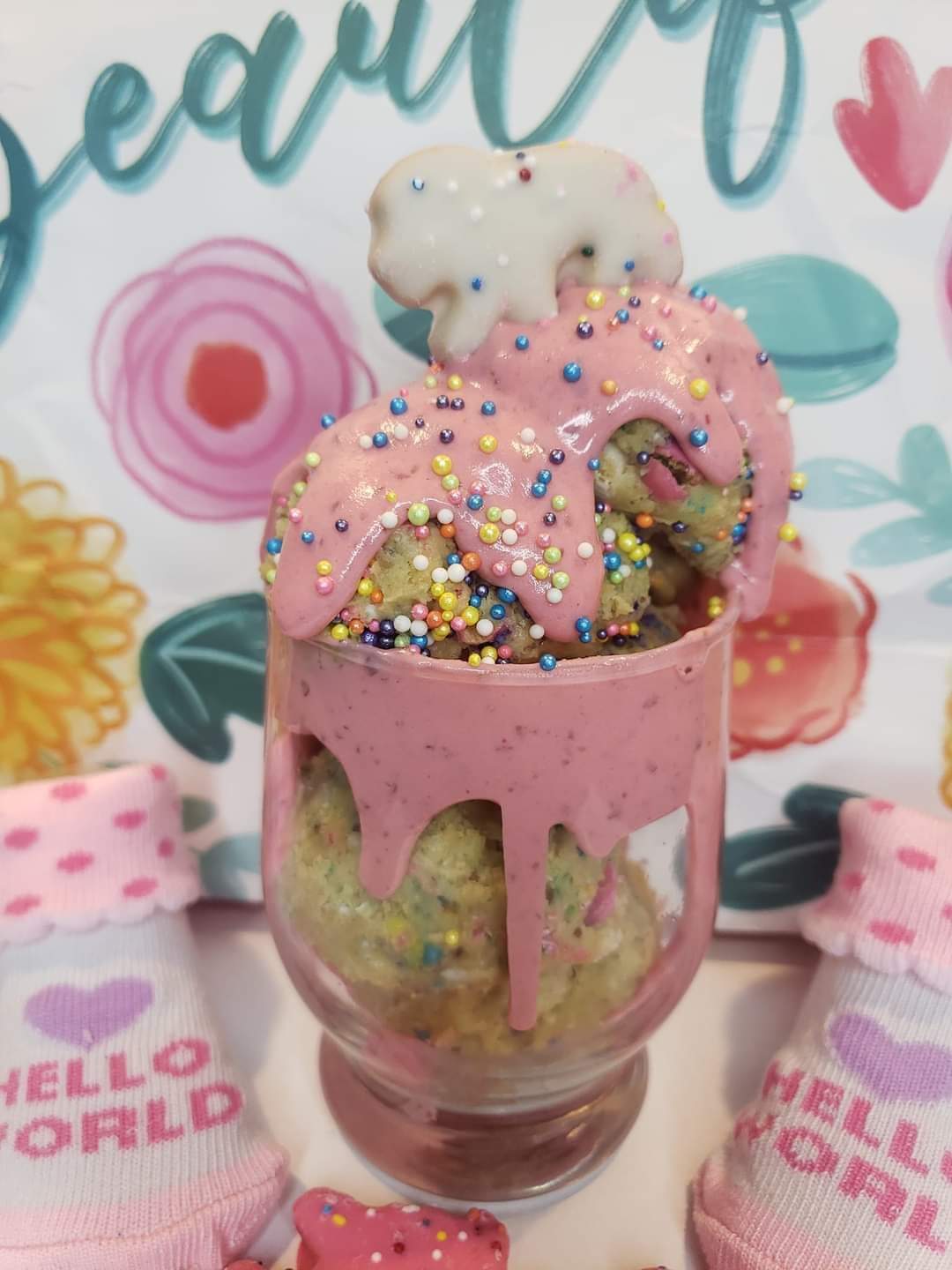 Frosted Animal Cracker Cookie Dough & Batter