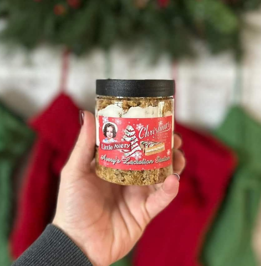Christmas Tree Cake Jar