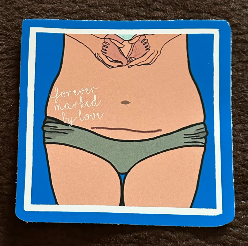 C-section awareness Stickers