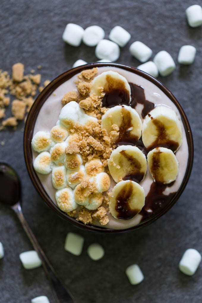 S'more Banana Protein Shake
