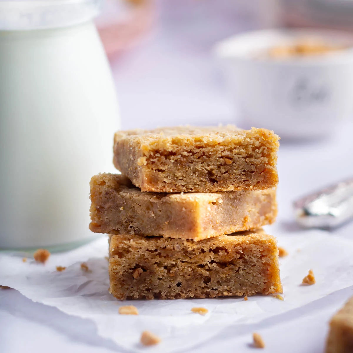 Baked Butter Cake Blondies