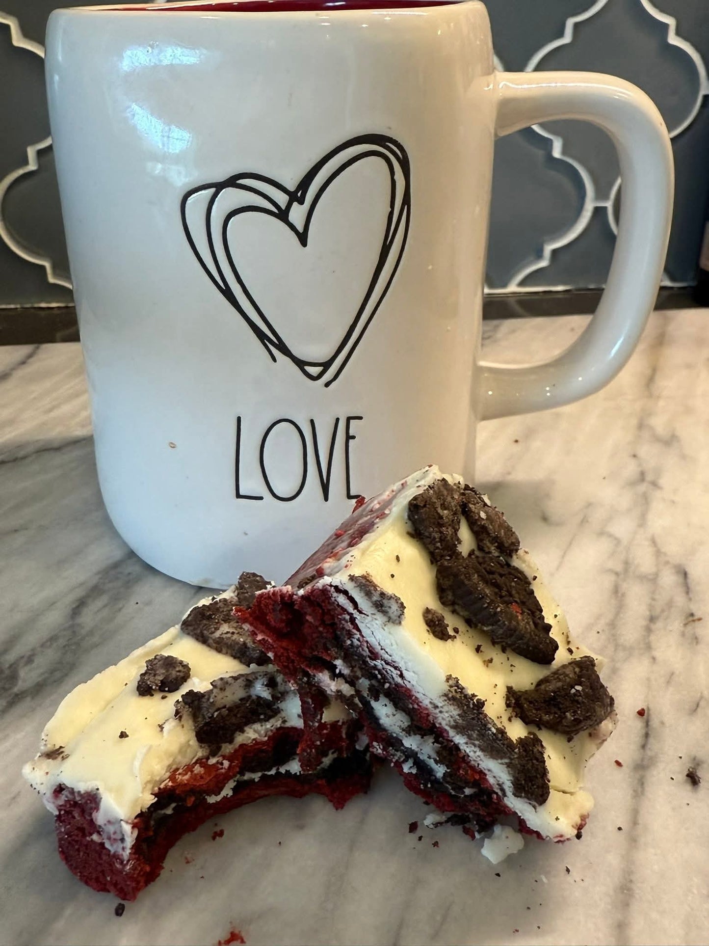 Red Velvet Oreo Stuffed Brownies